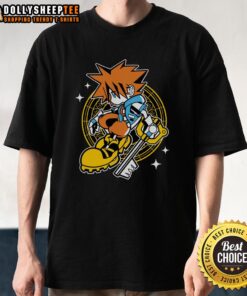 Good Kingdom Heart Sora Kid T-Shirt featuring a vibrant design of Sora from the popular video game series.