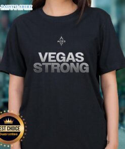 Alt Text: Good Las Vegas Aces WNBA 2025 Vegas Strong Ladies Tee featuring vibrant team colors and logo design.