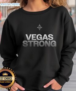 Alt Text: Good Las Vegas Aces WNBA 2025 Vegas Strong sweatshirt featuring team colors and logo, perfect for fans.