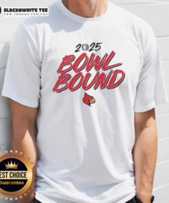 Alt Text: Good Louisville Cardinals Football 2025 Bowl Bound T-Shirt featuring team colors and logo, perfect for fans.