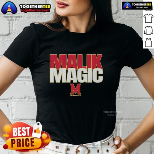 Good Maryland Terrapins football tee featuring Malik Washington design for ladies, perfect for game day.