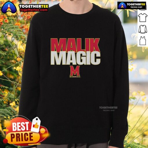 Good Maryland Terrapins football sweatshirt featuring Malik Washington's magic design, perfect for fans and game day wear.