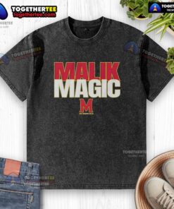 Good Maryland Terrapins Football Malik Washington Magic Washed T-Shirt in vibrant colors with team logo and stylish design.