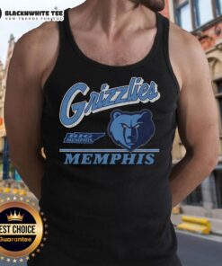 Vintage Memphis Grizzlies Fly By tank top featuring retro design, perfect for fans and casual wear.
