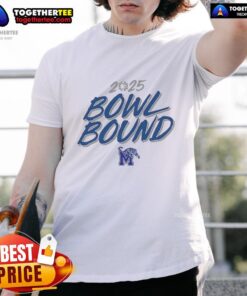Good Memphis Tigers Bowl Bound 2025 T-Shirt featuring vibrant team colors and logo, perfect for fans celebrating the season.