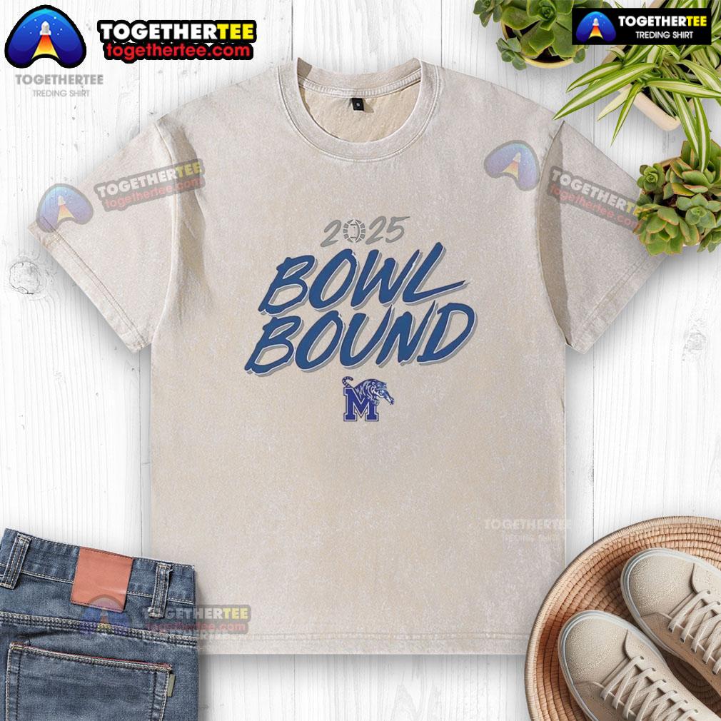 Good Memphis Tigers Bowl Bound 2025 Washed T Shirt Good Memphis Tigers Bowl Bound 2025 washed t-shirt featuring vibrant team colors and logo for fans and supporters.