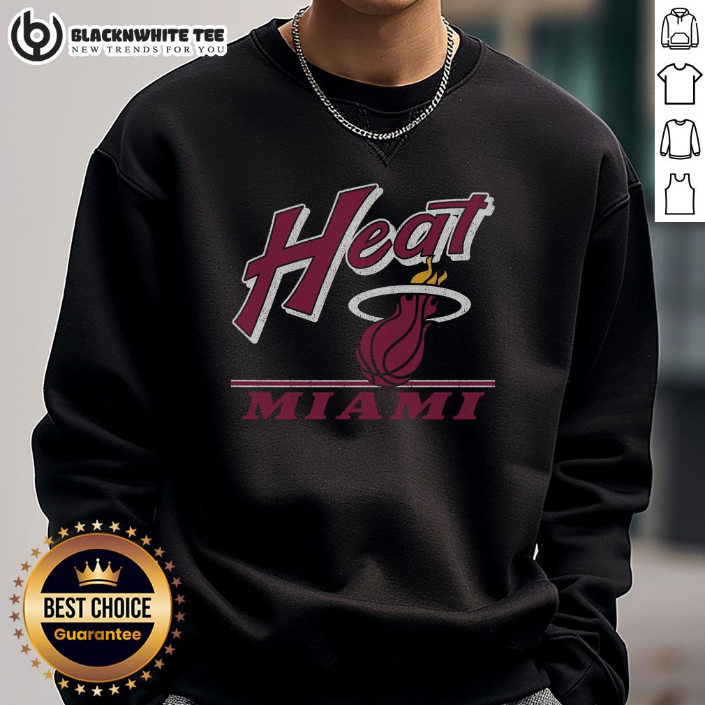 Good Miami Heat Fly By Vintage Sweatshirt Vintage Miami Heat fly-by sweatshirt featuring bold team graphics, perfect for fans and collectors.