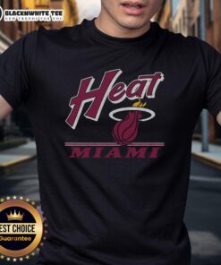 Vintage Miami Heat Fly By T-Shirt featuring classic logo design, perfect for fans and collectors of Miami basketball apparel.