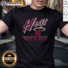 Vintage Miami Heat Fly By T-Shirt featuring classic logo design, perfect for fans and collectors of Miami basketball apparel.