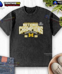 Good Michigan Wolverines 2025 NCAA Men's Gymnastics National Champions Washed T-Shirt featuring team logo and colors.