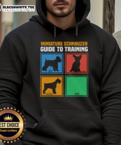Good Miniature Schnauzer Guide to Training hoodie featuring a playful Schnauzer design and vibrant colors.