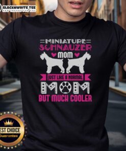 Good Miniature Schnauzer Mom T-shirt design featuring a cool dog mom graphic, perfect for proud Schnauzer owners.