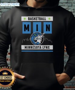 Good Minnesota Lynx basketball skyline hoodie featuring vibrant team colors and a stylish design for fans.