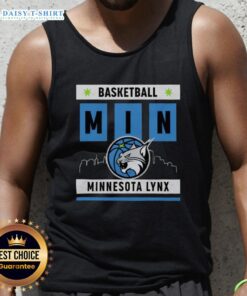 Good Minnesota Lynx Basketball Skyline Tank Top featuring vibrant team colors and a stylish urban design.