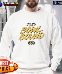 Good Missouri Tigers Bowl Bound 2025 Sweatshirt featuring bold team graphics and warm fabric for fans.