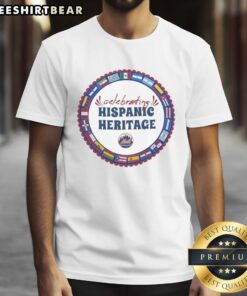 New York Mets starter celebrating Hispanic Heritage in a vibrant t-shirt, showcasing team pride and cultural diversity.
