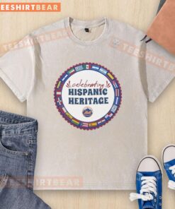 New York Mets starter celebrating Hispanic Heritage in a stylish washed t-shirt, showcasing team pride and culture.
