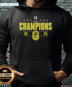 Good Nashville SC 2025 Lamar Hunt U.S. Open Cup Champions hoodie showcasing team pride and victory celebration.