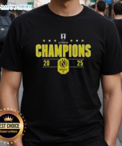 Alt Text: Good Nashville SC 2025 U.S. Open Cup Champions T-Shirt celebrating Nashville SC's victory in the Lamar Hunt tournament.