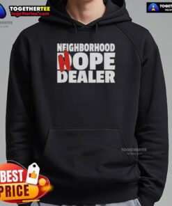 Good Neighborhood Hope Dealer Hoodie showcasing a stylish design in a cozy urban setting, perfect for spreading positivity.