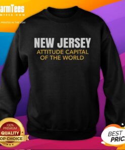 Good New Jersey Attitude Capital of the World sweatshirt featuring vibrant design and comfortable fit, perfect for NJ pride.