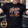 Vintage New York Knicks Fly By T-Shirt featuring classic design, perfect for fans and collectors of Knicks memorabilia.