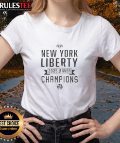 Good New York Liberty Basketball WNBA Champions 2025 Ladies Tee showcasing team pride and vibrant design.
