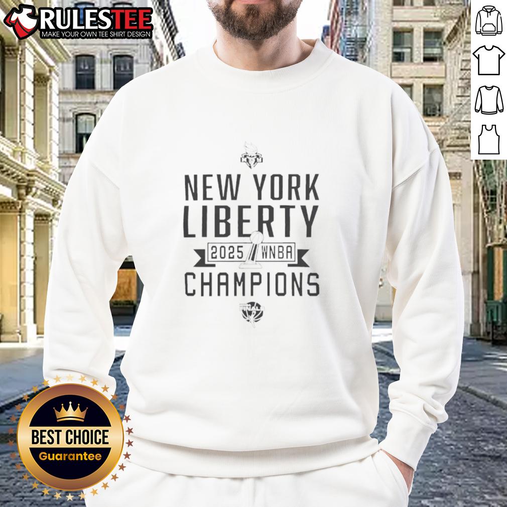 good-new-york-liberty-basketball-wnba-champions-2025-sweatshirt Good New York Liberty Basketball WNBA Champions 2025 sweatshirt featuring team logo and vibrant colors.