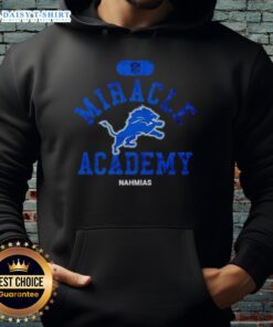 Good NFL Detroit Lions Miracle Academy Nahmias hoodie featuring team colors and logo, perfect for fans.