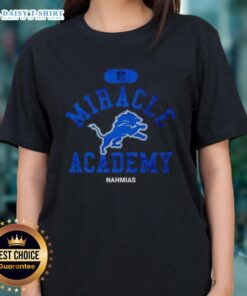 Good NFL Detroit Lions Miracle Academy Nahmias ladies' tee featuring vibrant team colors and stylish design.