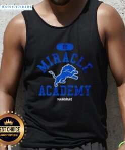 Good NFL Detroit Lions Miracle Academy Nahmias tank top featuring vibrant colors and team logo for fans.