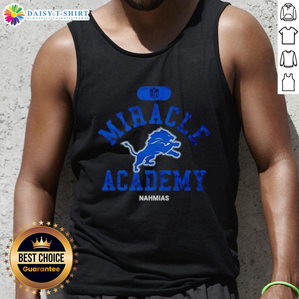 Good Nfl Detroit Lions Miracle Academy Nahmias Tank Top Good NFL Detroit Lions Miracle Academy Nahmias tank top featuring vibrant colors and team logo for fans.