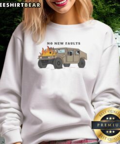 Good No New Faults Sweatshirt in cozy fabric, perfect for casual wear, featuring a stylish design and comfortable fit.