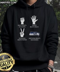 Alt Text: Seattle Seahawks football logo hoodie showcasing team pride and style for fans.