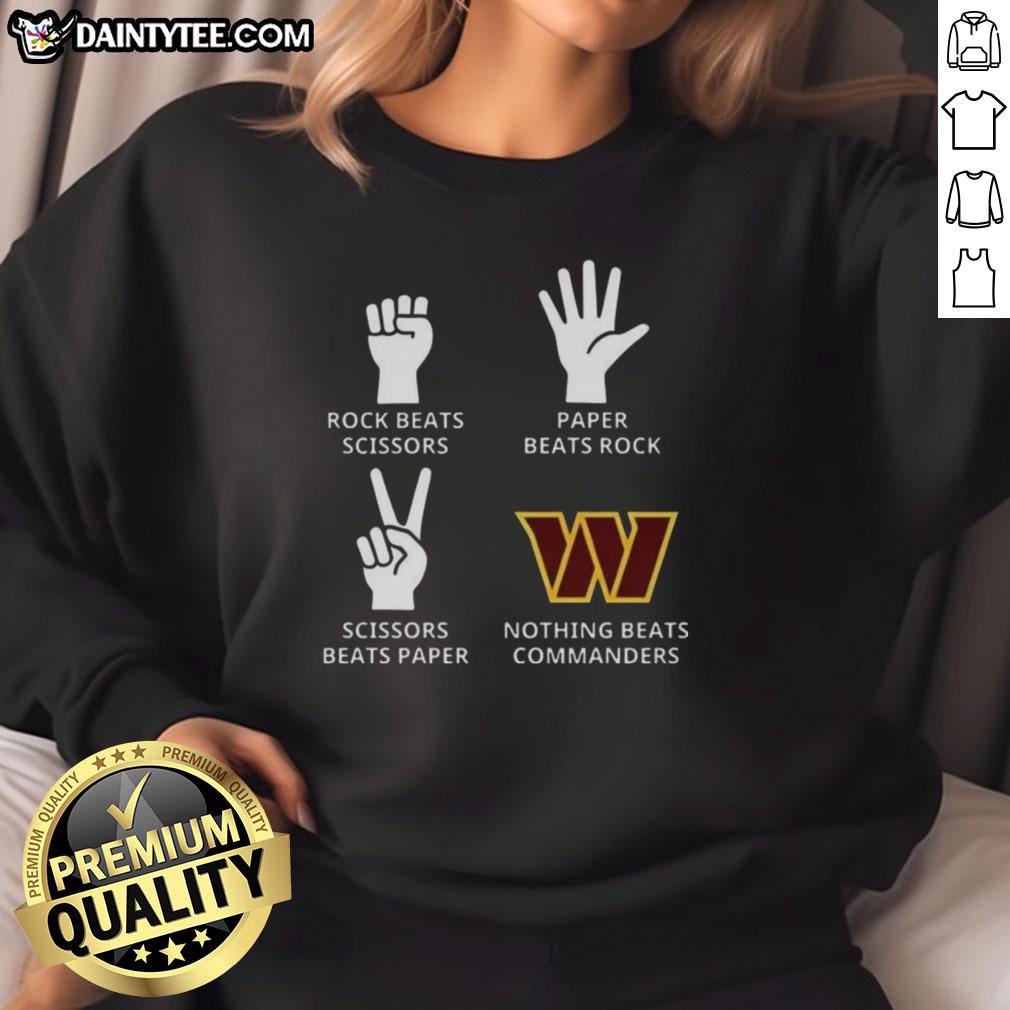good-nothing-beats-washington-commanders-football-logo-sweatshirt Alt Text: Cozy sweatshirt featuring the Washington Commanders football logo, perfect for fans supporting their team in style.