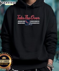 Alt Text: Good Ole Miss Football Take The Over Hoodie featuring team colors and logo, perfect for game day wear.