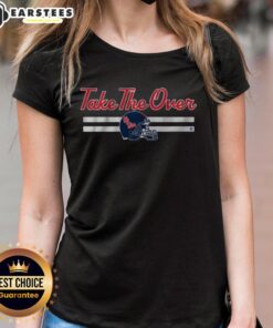 Good Ole Miss Football Take The Over Ladies Tee featuring a stylish design for passionate Ole Miss fans.