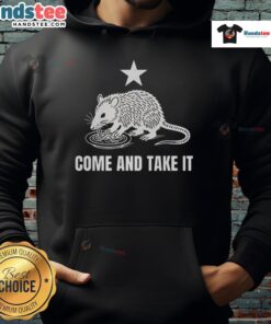 Good Opossum Come and Take It logo hoodie featuring a playful opossum design, perfect for casual wear.