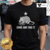 Good Opossum Come And Take It Logo T-Shirt featuring a playful opossum graphic and bold text design.