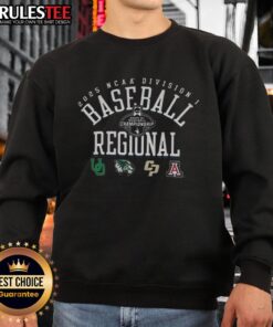 Good Oregon UVU Cal Poly Arizona NCAA Division I Baseball Regionals 2025 sweatshirt in vibrant colors and stylish design.