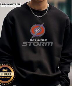 Good Orlando Storm Football Logo Sweatshirt featuring vibrant design and comfortable fit for fans of the team.