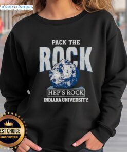 Alt Text: Good Pack The Rock Indiana Hoosiers sweatshirt showcasing team spirit and comfort for fans of Indiana basketball.