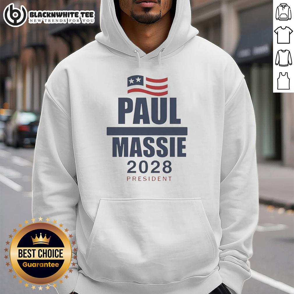 Good Paul Massie 2028 President Flag Hoodie Good Paul Massie 2028 President flag hoodie, featuring a patriotic design and vibrant colors for supporters.