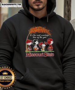 Good Peanuts Snoopy and Friends Missouri State hoodie for the most wonderful time of the year, perfect for cozy winter wear.