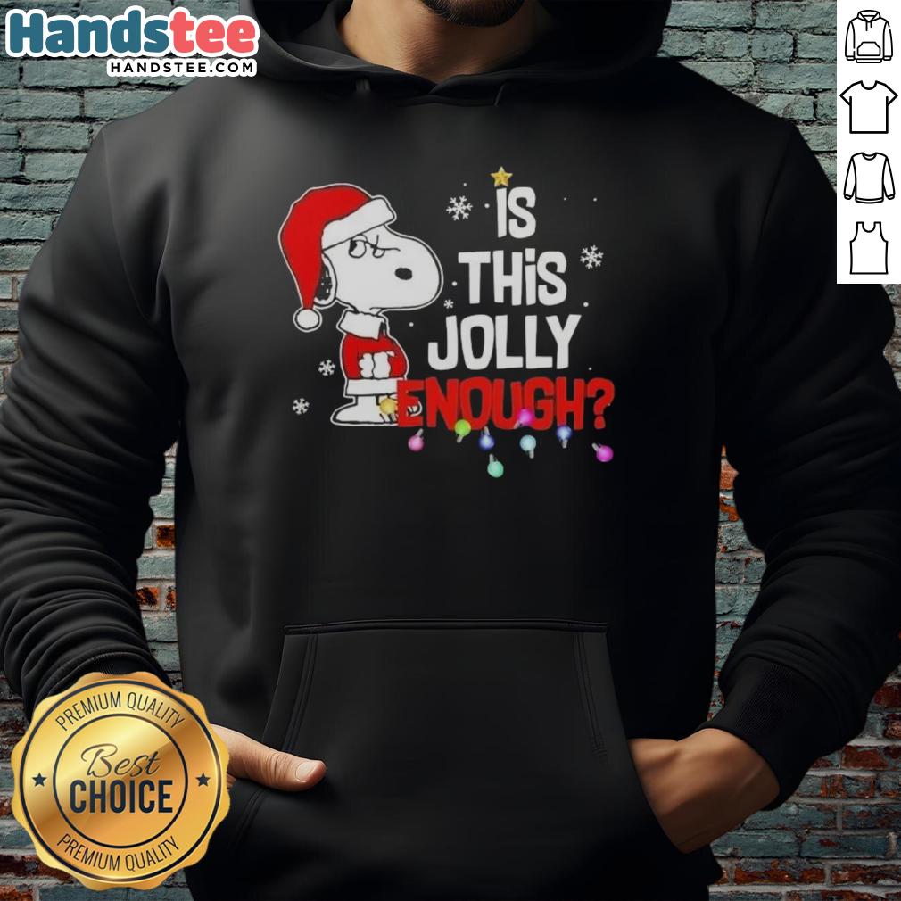good-peanuts-snoopy-is-this-jolly-enough-merry-christmas-hoodie Good Peanuts Snoopy Merry Christmas hoodie featuring a jolly design perfect for holiday celebrations.