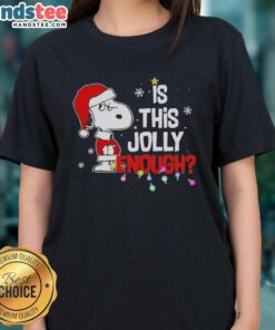 Good Peanuts Snoopy Merry Christmas ladies tee featuring Snoopy in festive attire, spreading holiday cheer.