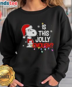 Good Peanuts Snoopy Christmas sweatshirt featuring Snoopy and festive designs, perfect for holiday cheer.