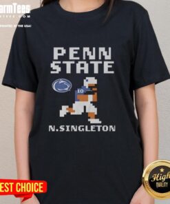 Good Penn State Nittany Lions Nicholas Singleton Football Ladies Tee featuring team colors and stylish design for fans.