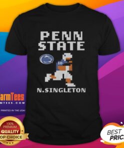 Good Penn State Nittany Lions Nicholas Singleton Football T-Shirt featuring bold graphics and vibrant team colors.