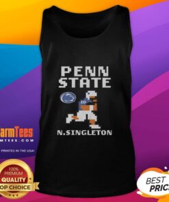 Alt Text: Good Penn State Nittany Lions Nicholas Singleton football tank top featuring team colors and logo for fans.